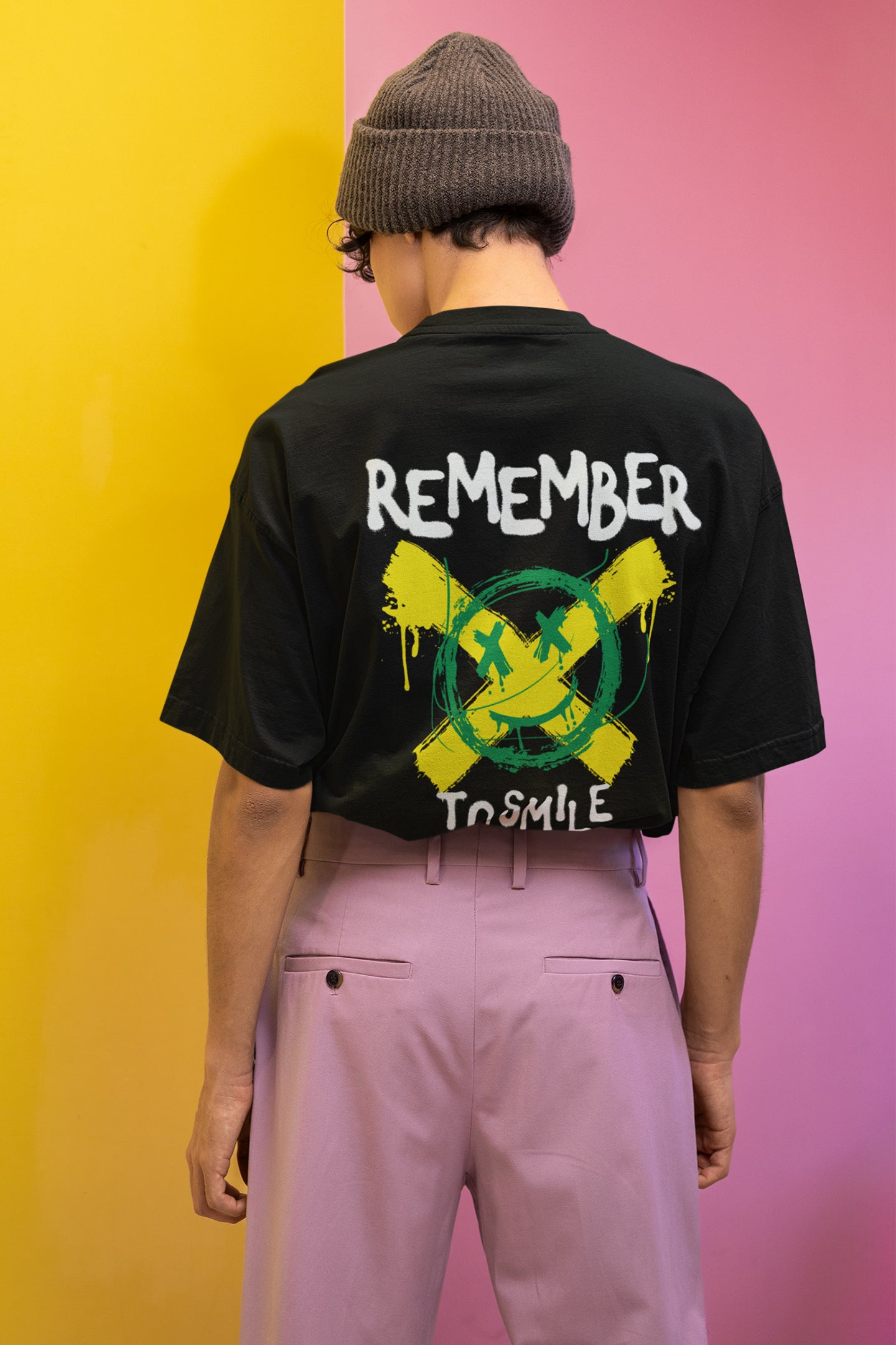 Remember To Smile Unisex Regular Oversized T-Shirt