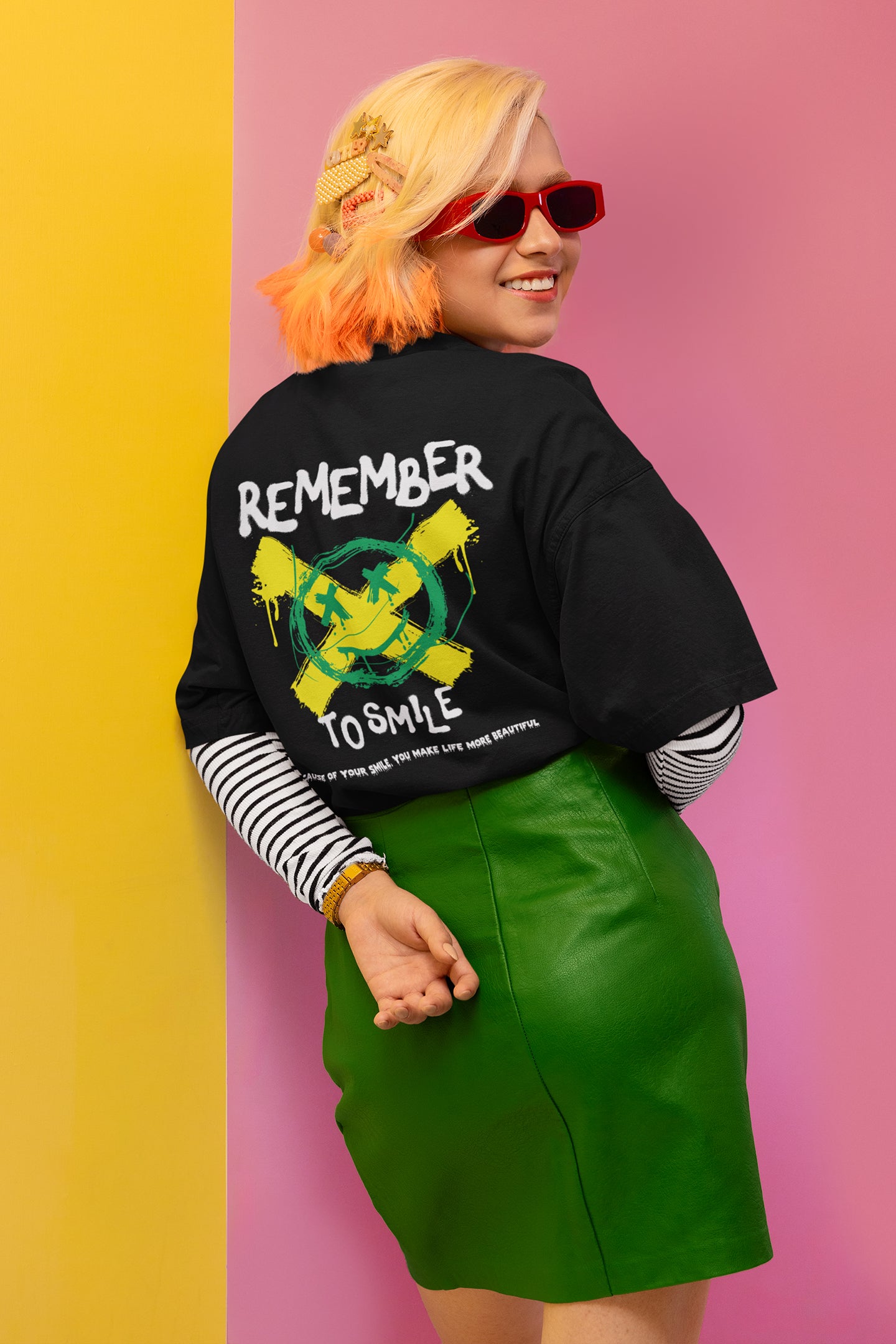 Remember To Smile Unisex Regular Oversized T-Shirt